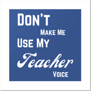 Teacher voice typography design Posters and Art